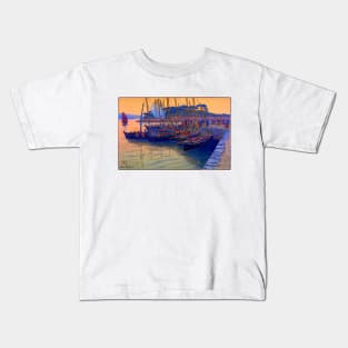 Sailboats Arrive, Tréboul, Brittany, France 1906 Henri Rivière Kids T-Shirt